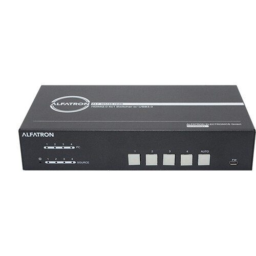 Alfatron 4 x 1 4K60 HDMI Seamless HUB Switcher