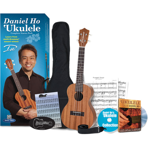 ALFRED Daniel Ho Ukulele Complete Starter Pack - Firebrand Wood Ukulele & Instructional Course