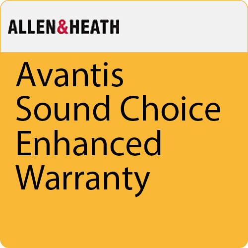 Allen & Heath Sound Choice Enhanced Warranty and Service for Avantis