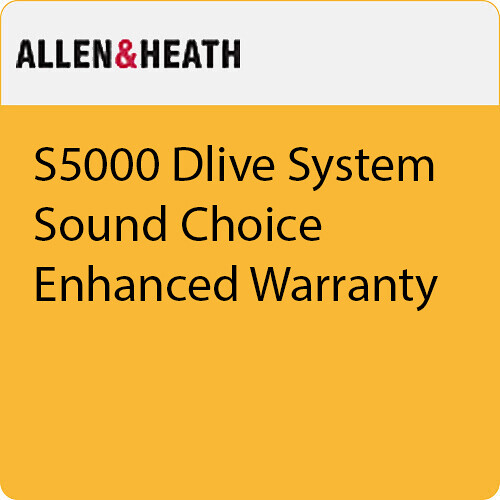 Allen & Heath dLive S5000 Sound Choice Enhanced Warranty