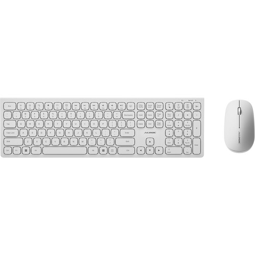 ALOGIC Echelon Wireless Mouse and Keyboard for Windows (White)
