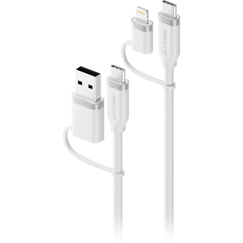 ALOGIC Elements 4-in-1 100W Universal Charging Cable (White)