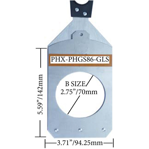 Altman PHX Glass Gobo Holder for Fixed Beam Luminaires (Gobo Slot, B Size, 86mm)
