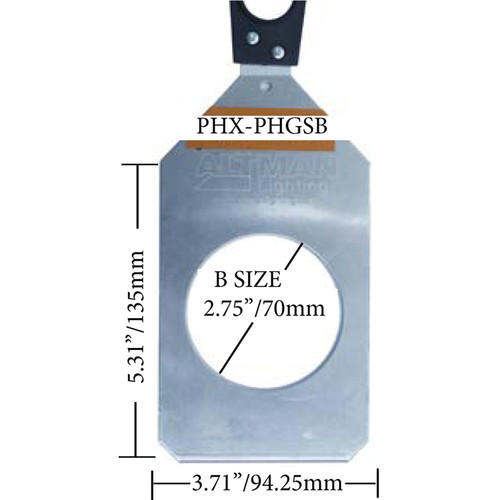 Altman PHX Steel Gobo Holder for Fixed Beam and Zoom Luminaires (Gobo Slot, B Size, 86mm)