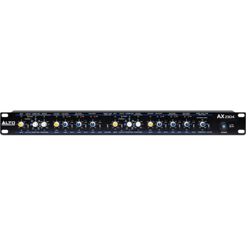 Alto Professional AX2304 Professional Stereo 2-Way, 3-Way, and Mono 4-Way Crossover