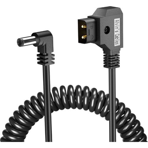 Alvin's Cables Coiled D-tap to DC Power Cable (23 to 39")