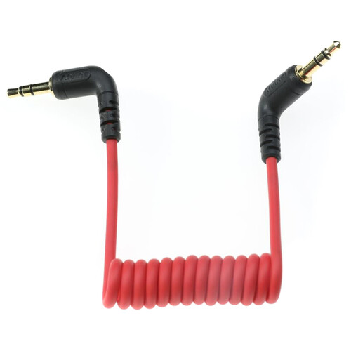 Alvin's Cables Coiled 3.5mm TRS Cable (6.7 to 13.8", Red)