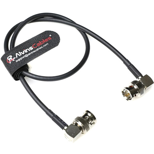 Alvin's Cables 12G SDI Flexible BNC Male to Male Right-Angle Cable (19.6")