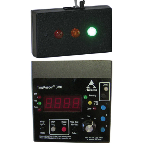 Alzatex ALZM02A Presentation TimeKeeper System with LED Display (Black)