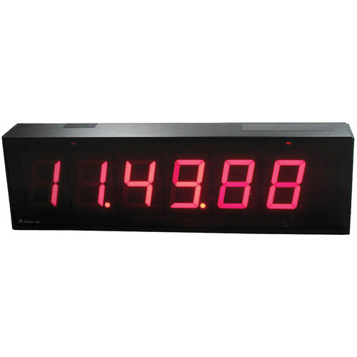 Alzatex DSP456B 6-Digit Display with 4" High Solid-Segment Digits