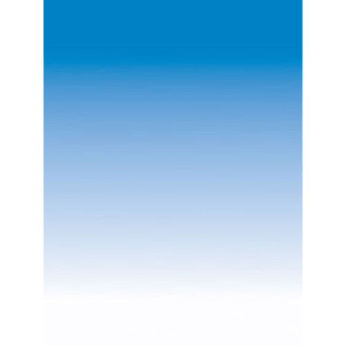 ALZO Graduated Photo Background Paper, Landscape Perspective (Cobalt to White)
