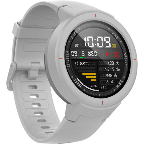 Amazfit Verge GPS Smartwatch with Amazon Alexa (Moonlight White)
