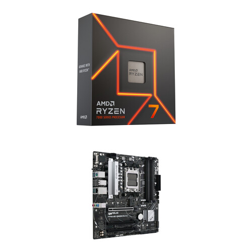 AMD Ryzen 7 7700X Processor and ASUS PRIME B650M-A-CSM Motherboard
