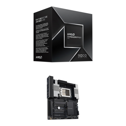 AMD Ryzen Threadripper PRO 9955WX 4.5 GHz 16-Core sTR5 Processor Kit with ASUS Pro WS TRX50-SAGE WIFI sTR5 CEB Motherboard