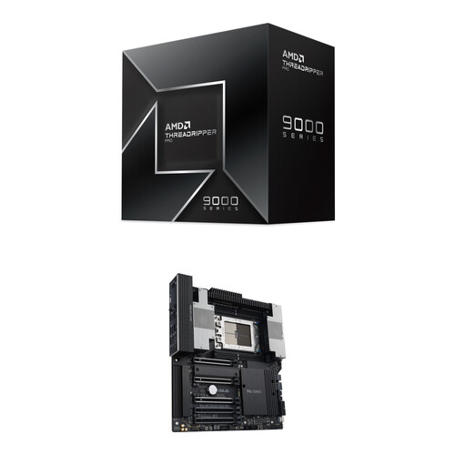 AMD Ryzen Threadripper PRO 9965WX 4.2 GHz 24-Core sTR5 Processor Kit with ASUS Pro WS TRX50-SAGE WIFI sTR5 CEB Motherboard