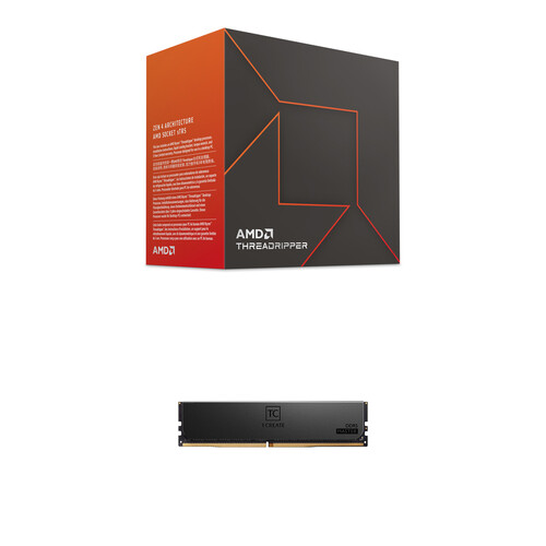 AMD Ryzen Threadripper 7960X 24-Core & 64GB T-Create Master DDR5 6400 MHz ECC RDIMM Memory Kit (4 x 16GB)