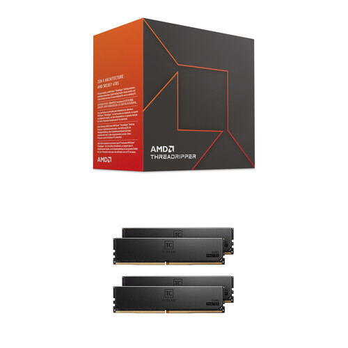 AMD Ryzen Threadripper 7960X 24-Core & 64GB T-Create Master DDR5 6000 MHz ECC RDIMM Memory Kit (4 x 16GB)