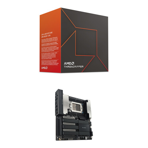 AMD Ryzen Threadripper 7960X 4.2 GHz 24-Core sTR5 Processor Kit with ASUS Pro WS TRX50-SAGE WIFI A sTR5 CEB Motherboard