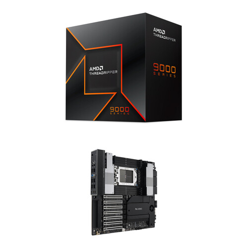 AMD Ryzen Threadripper 9960X 4.2 GHz 24-Core sTR5 Processor Kit with ASUS Pro WS WRX90E-SAGE SE EEB Motherboard