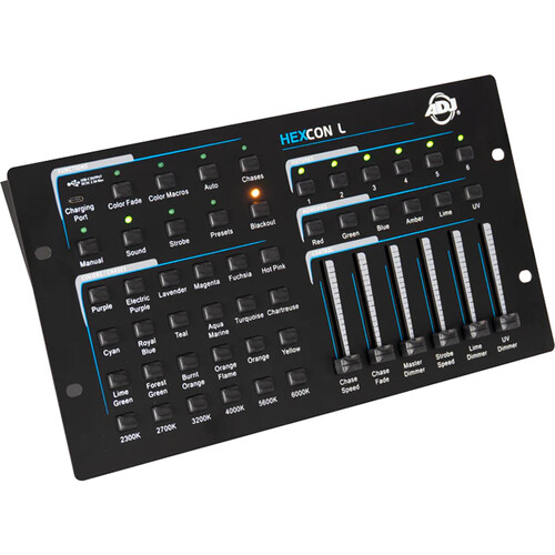 ADJ Hexcon L 36-Channel DMX Controller for Hex Series RGBAL+UV Wash Lighting