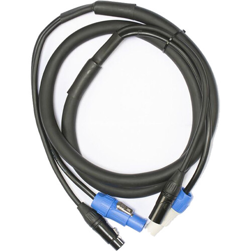 ADJ 5-Pin XLR DMX Locking Power Link Combo Cable (6')