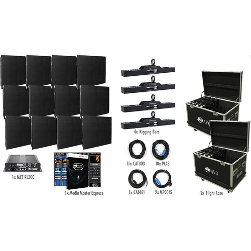 American DJ AV6X LED Video Wall Kit (12 Panels)