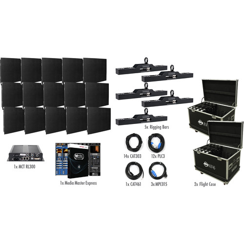 American DJ AV6X LED Video Wall Kit (15 Panels)