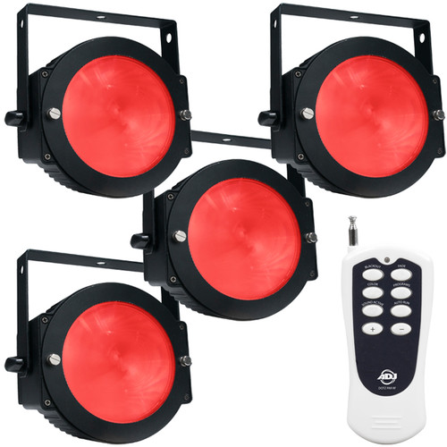 American DJ DOTZ Par PAK RGB LED Wash Light with Remote (4-Pack)