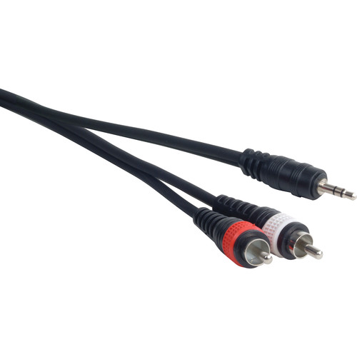 American DJ MP-15 1/8" Mini Plug to RCA Cable (15')