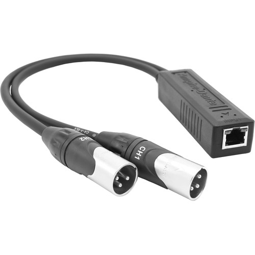 Amphenol Amphe-Dante RJ45 Audio Adapter with Two XLR Outputs