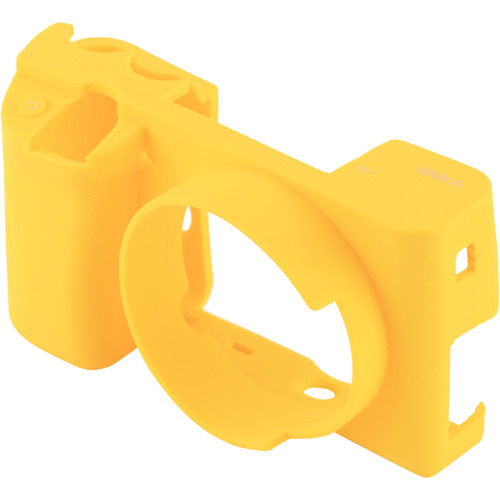 Amzer Soft Silicone Protective Case for Sony ILCE-6000 (Yellow)