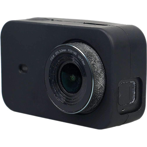 Amzer Silicone Protective Case With Lens Cover For Xiaomi Mijia Small Camera (Black)