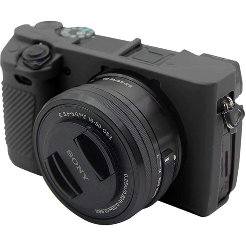 Amzer Soft Silicone Protective Case for Sony ILCE-6300 (Black)