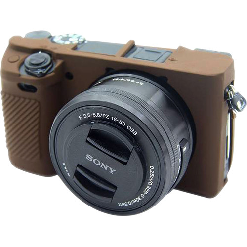 Amzer Soft Silicone Protective Case for Sony ILCE-6300 (Coffee)