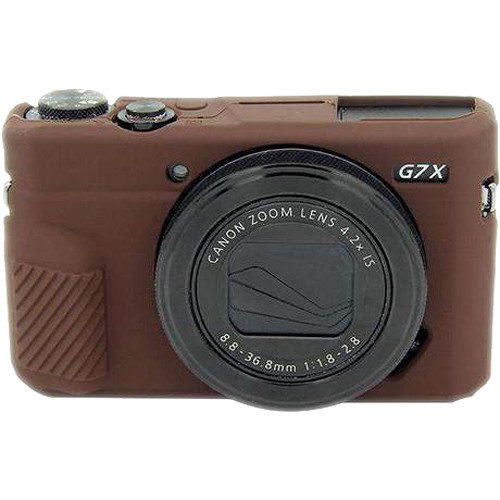 Amzer Soft Silicone Protective Case for Canon EOS G7 Mark II (Coffee)