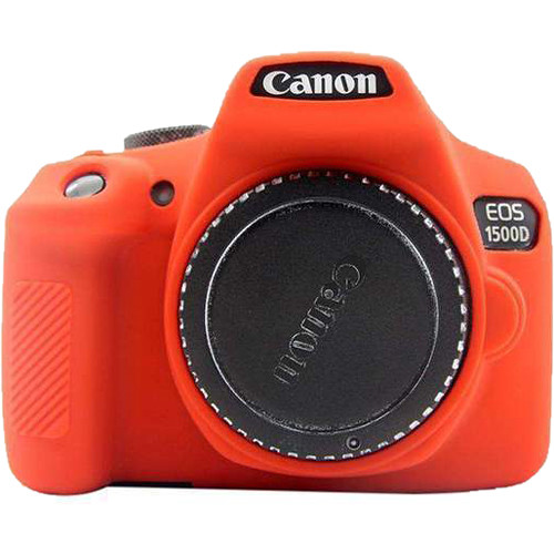Amzer Soft Silicone Protective Case for Canon EOS 1300D or 1500D (Red)