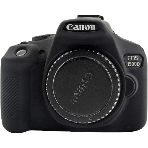 Amzer Soft Silicone Protective Case for Canon EOS 1300D or 1500D (Black)