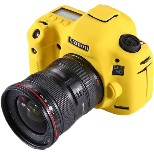 Amzer Soft Silicone Protective Case for Canon EOS 5D Mark III / 5D3 (Yellow)