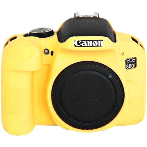 Amzer Soft Silicone Protective Case for Canon EOS 800D (Yellow)