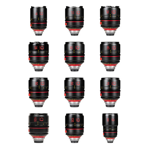 Angenieux Optimo Prime Platinum Lens Set (18, 21, 24, 28, 32, 40, 50, 60, 75, 100, 135 & 200mm)