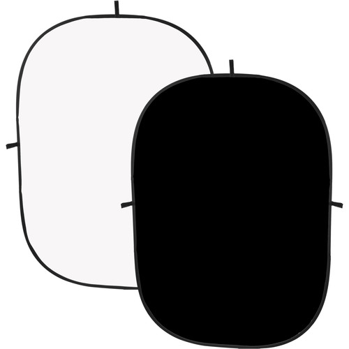 Angler Collapsible Background II (Black/White, 5 x 7')