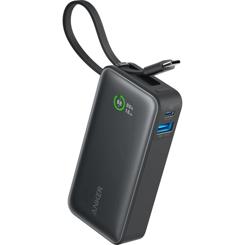 Anker A1259 Nano USB-C Power Bank (10,000mAh, Black Stone)