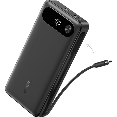 Anker USB-C Power Bank (20,000mAh, Black)