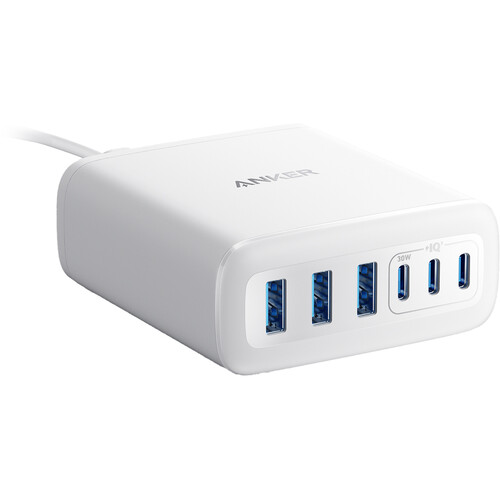 Anker 112W 6-Port USB-C/USB-A Charging Station (White)
