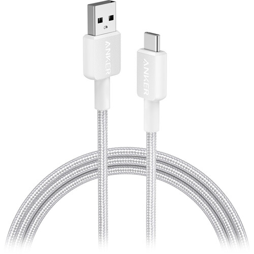 Anker 322 PowerLine USB-C to USB-A Cable (6', White)