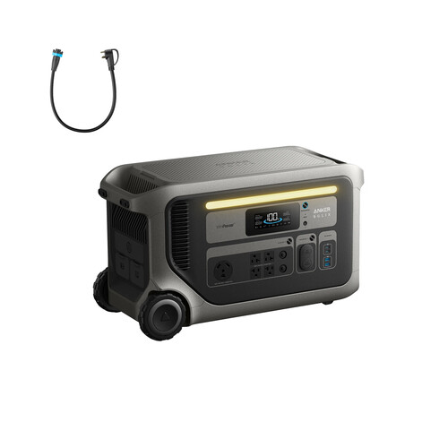 Anker SOLIX F3000 3600W Portable Power Station with TT-30 Cable