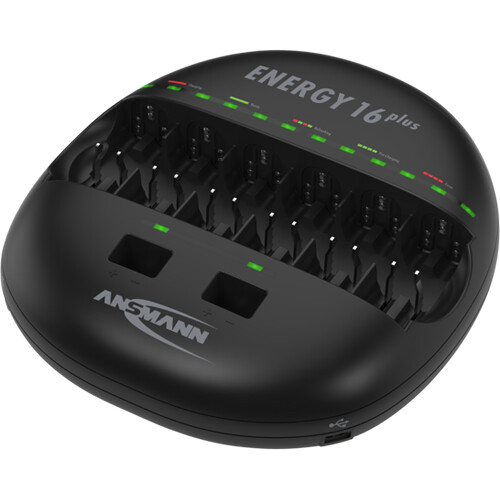Ansmann Energy 16 Plus NiMH/NiCd 12-Bay Battery Charger
