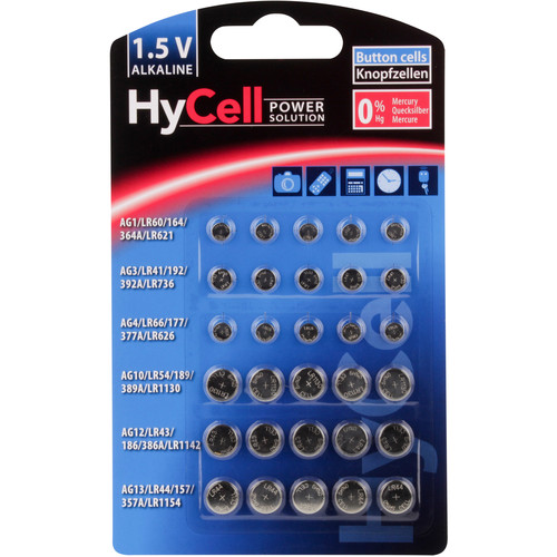 Ansmann Alkaline Assorted Coin Cells Set (30-Pack)
