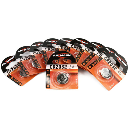 Ansmann CR2032 3V Lithium Battery (10-Pack)