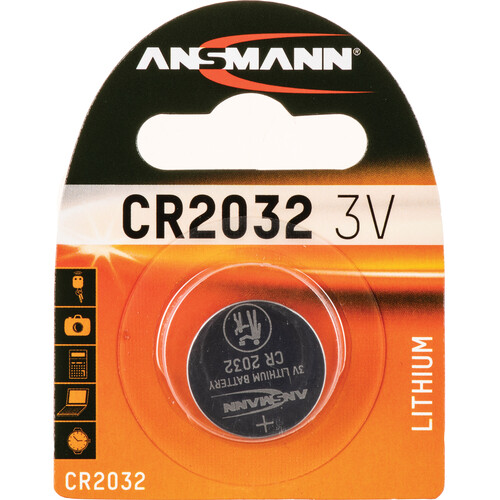 ANSMANN CR2032 Lithium Knopfzelle – 3V, Hochwertige Batterie Für Autoschlüssel, Taschenrechner, Spielzeug & Mehr